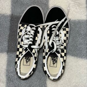 Vans Checkered Lace Up Sneakers
